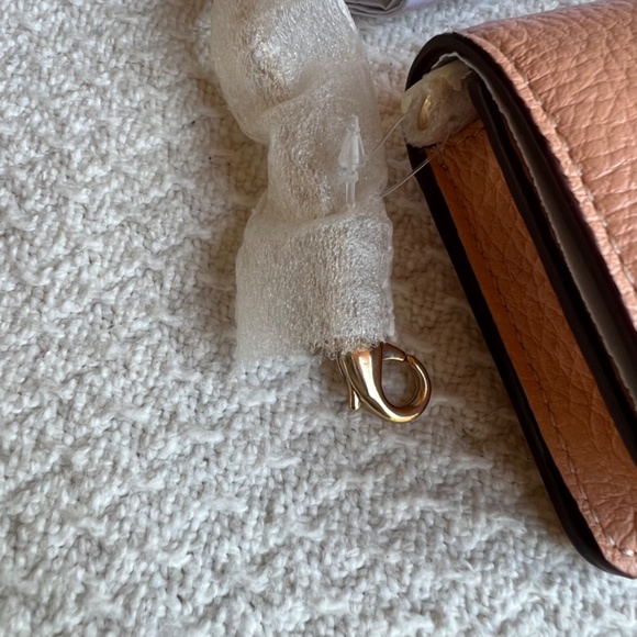 COACH Mini Wallet On A Chain With Floral Whipstitch BRAND NEW WITH TAGS - Picture 7 of 12